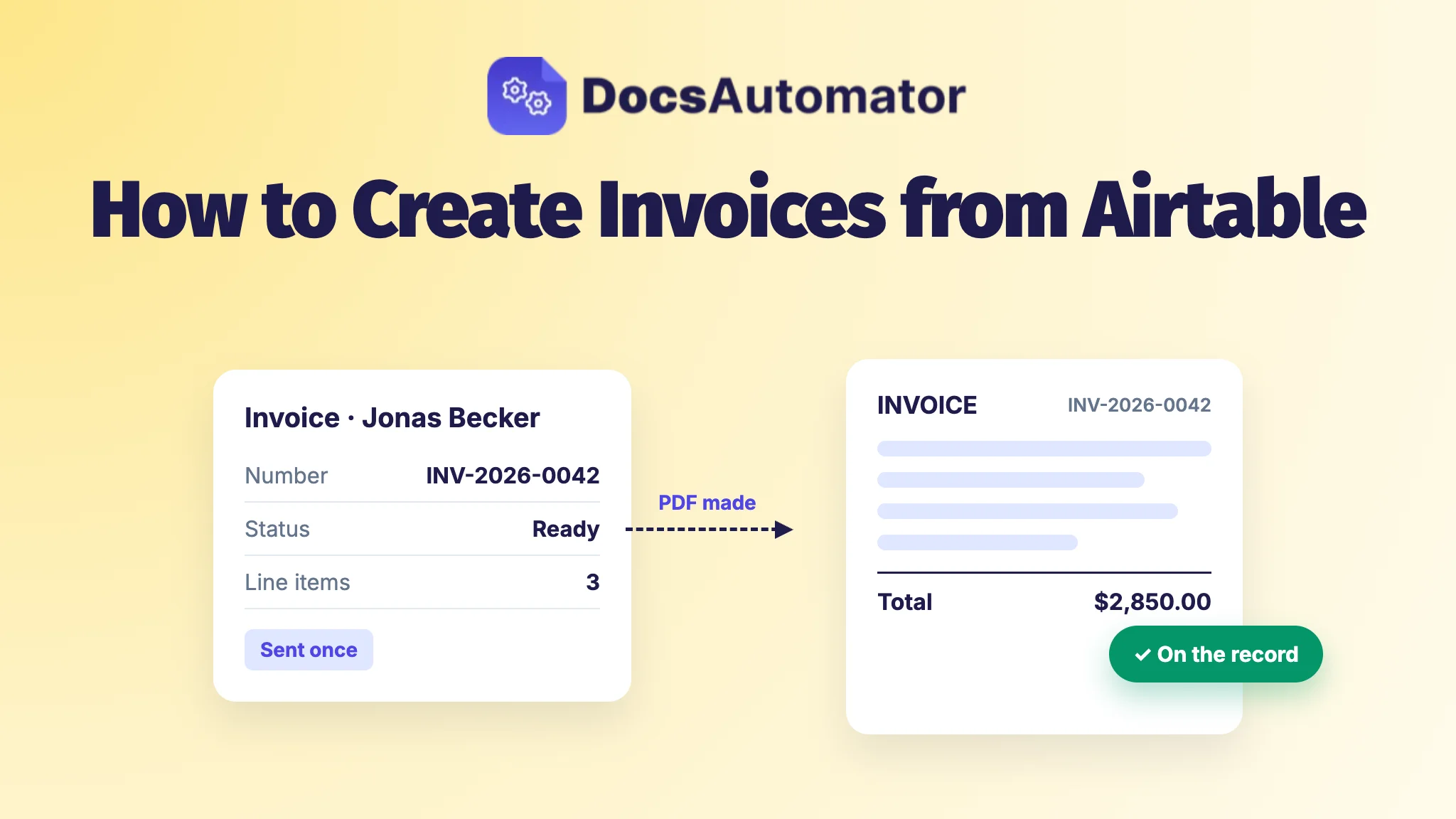 How to Create Invoices from Airtable (PDF and Automation)