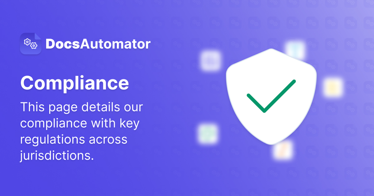 DocsAutomator | Compliance