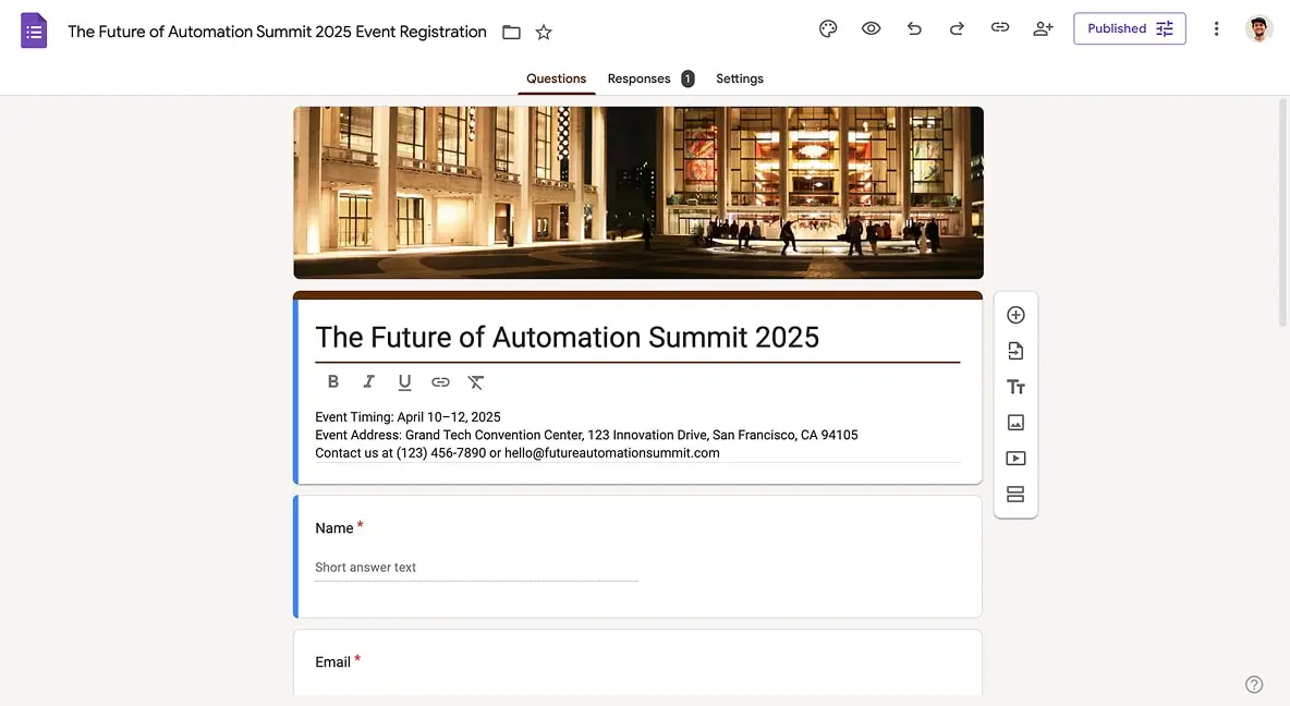 Google Forms Logo