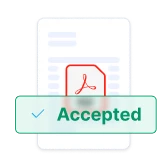 Quote PDF marked as accepted