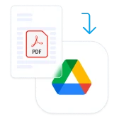 PDF saved to Google Drive