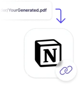 Signed contract saved to Notion